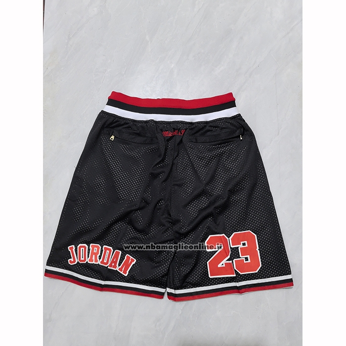 Pantaloncini Chicago Bulls Mitchell & Ness Just Don 1997-98 Nero